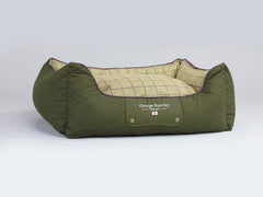 Country Orthopaedic Walled Dog Bed - Olive Green, Medium