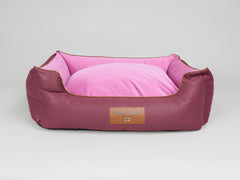 Selbourne Orthopaedic Walled Dog Bed - Grape / Fuchsia, Large
