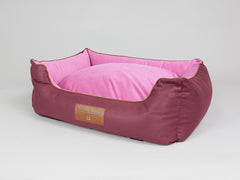 Selbourne Orthopaedic Walled Dog Bed - Grape / Fuchsia, Large