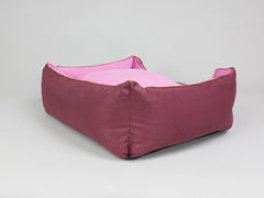 Selbourne Orthopaedic Walled Dog Bed - Grape / Fuchsia, Large