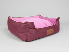Selbourne Orthopaedic Walled Dog Bed - Grape / Fuchsia, Large