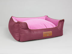 Selbourne Orthopaedic Walled Dog Bed - Grape / Fuchsia, Large