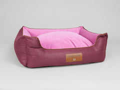Selbourne Orthopaedic Walled Dog Bed - Grape / Fuchsia, Large