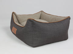 Hyde Orthopaedic Walled Dog Bed - Espresso / Latte, Small