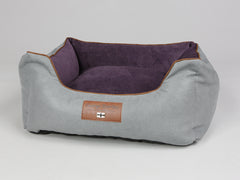 Beckley Orthopaedic Walled Dog Bed - Silver / Vino, Small