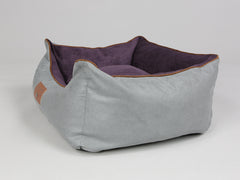 Beckley Orthopaedic Walled Dog Bed - Silver / Vino, Small