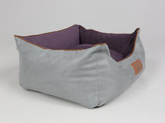 Beckley Orthopaedic Walled Dog Bed - Silver / Vino, Small