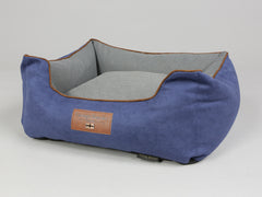 Beckley Orthopaedic Walled Dog Bed - Navy / Ash, Small