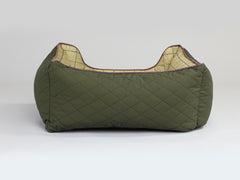 Country Orthopaedic Walled Dog Bed - Olive Green, Small