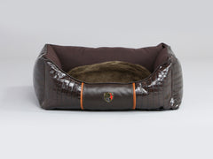 Holmsley Walled Dog Bed – Mahogany Brown, Small