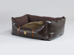 Holmsley Walled Dog Bed – Mahogany Brown, Small