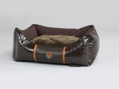 Holmsley Walled Dog Bed – Mahogany Brown, X-Small