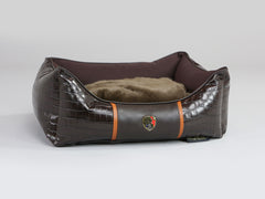 Holmsley Walled Dog Bed – Mahogany Brown, X-Small