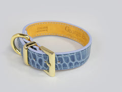 Holmsley Leather Collar – Regal Blue, X-Small, 24 - 28cm (9.5 - 11in.)