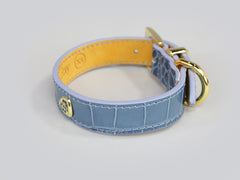 Holmsley Leather Collar – Regal Blue, X-Small, 24 - 28cm (9.5 - 11in.)