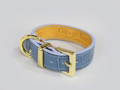 Holmsley Leather Collar – Regal Blue, XX-Small, 20 – 24cm (8 – 9.5in.)