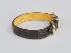 Holmsley Leather Collar – Mahogany Brown, Small, 28 - 32cm (11 – 12.5in.)