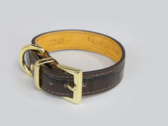 Holmsley Leather Collar – Mahogany Brown, X-Small, 24 - 28cm (9.5 - 11in.)