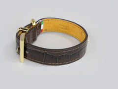 Holmsley Leather Collar – Mahogany Brown, X-Small, 24 - 28cm (9.5 - 11in.)