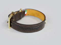 Holmsley Leather Collar – Mahogany Brown, X-Small, 24 - 28cm (9.5 - 11in.)