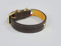 Holmsley Leather Collar – Mahogany Brown, X-Small, 24 - 28cm (9.5 - 11in.)