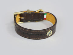 Holmsley Leather Collar – Mahogany Brown, X-Small, 24 - 28cm (9.5 - 11in.)