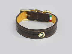 Holmsley Leather Collar – Mahogany Brown, X-Small, 24 - 28cm (9.5 - 11in.)