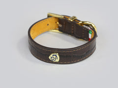 Holmsley Leather Collar – Mahogany Brown, X-Small, 24 - 28cm (9.5 - 11in.)