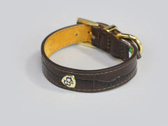 Holmsley Leather Collar – Mahogany Brown, X-Small, 24 - 28cm (9.5 - 11in.)