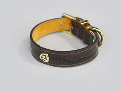 Holmsley Leather Collar – Mahogany Brown, X-Small, 24 - 28cm (9.5 - 11in.)