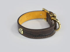 Holmsley Leather Collar – Mahogany Brown, X-Small, 24 - 28cm (9.5 - 11in.)