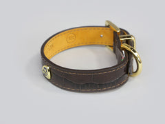 Holmsley Leather Collar – Mahogany Brown, X-Small, 24 - 28cm (9.5 - 11in.)