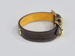 Holmsley Leather Collar – Mahogany Brown, X-Small, 24 - 28cm (9.5 - 11in.)