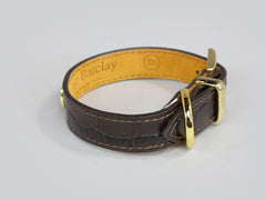 Holmsley Leather Collar – Mahogany Brown, X-Small, 24 - 28cm (9.5 - 11in.)