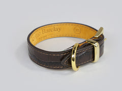 Holmsley Leather Collar – Mahogany Brown, X-Small, 24 - 28cm (9.5 - 11in.)