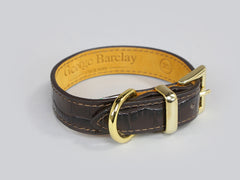 Holmsley Leather Collar – Mahogany Brown, X-Small, 24 - 28cm (9.5 - 11in.)