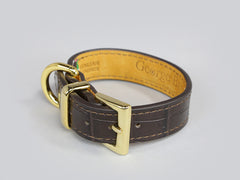 Holmsley Leather Collar – Mahogany Brown, XX-Small, 20 – 24cm (8 – 9.5in.)