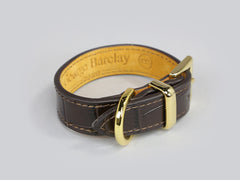 Holmsley Leather Collar – Mahogany Brown, XX-Small, 20 – 24cm (8 – 9.5in.)