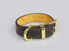 Holmsley Leather Collar – Mahogany Brown, XX-Small, 20 – 24cm (8 – 9.5in.)