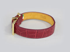 Holmsley Leather Collar – Oxblood Red, Small, 28 - 32cm (11 – 12.5in.)