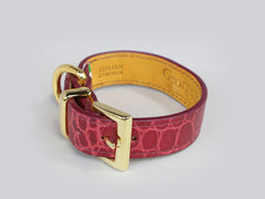 Holmsley Leather Collar – Oxblood Red, XX-Small, 20 – 24cm (8 – 9.5in.)