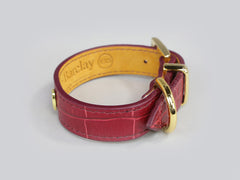 Holmsley Leather Collar – Oxblood Red, XX-Small, 20 – 24cm (8 – 9.5in.)