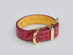 Holmsley Leather Collar – Oxblood Red, XX-Small, 20 – 24cm (8 – 9.5in.)