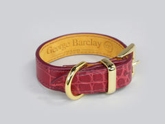 Holmsley Leather Collar – Oxblood Red, XX-Small, 20 – 24cm (8 – 9.5in.)