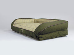 Country Dog Sofa Bed - Olive Green, Large