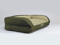 Country Dog Sofa Bed - Olive Green, Large