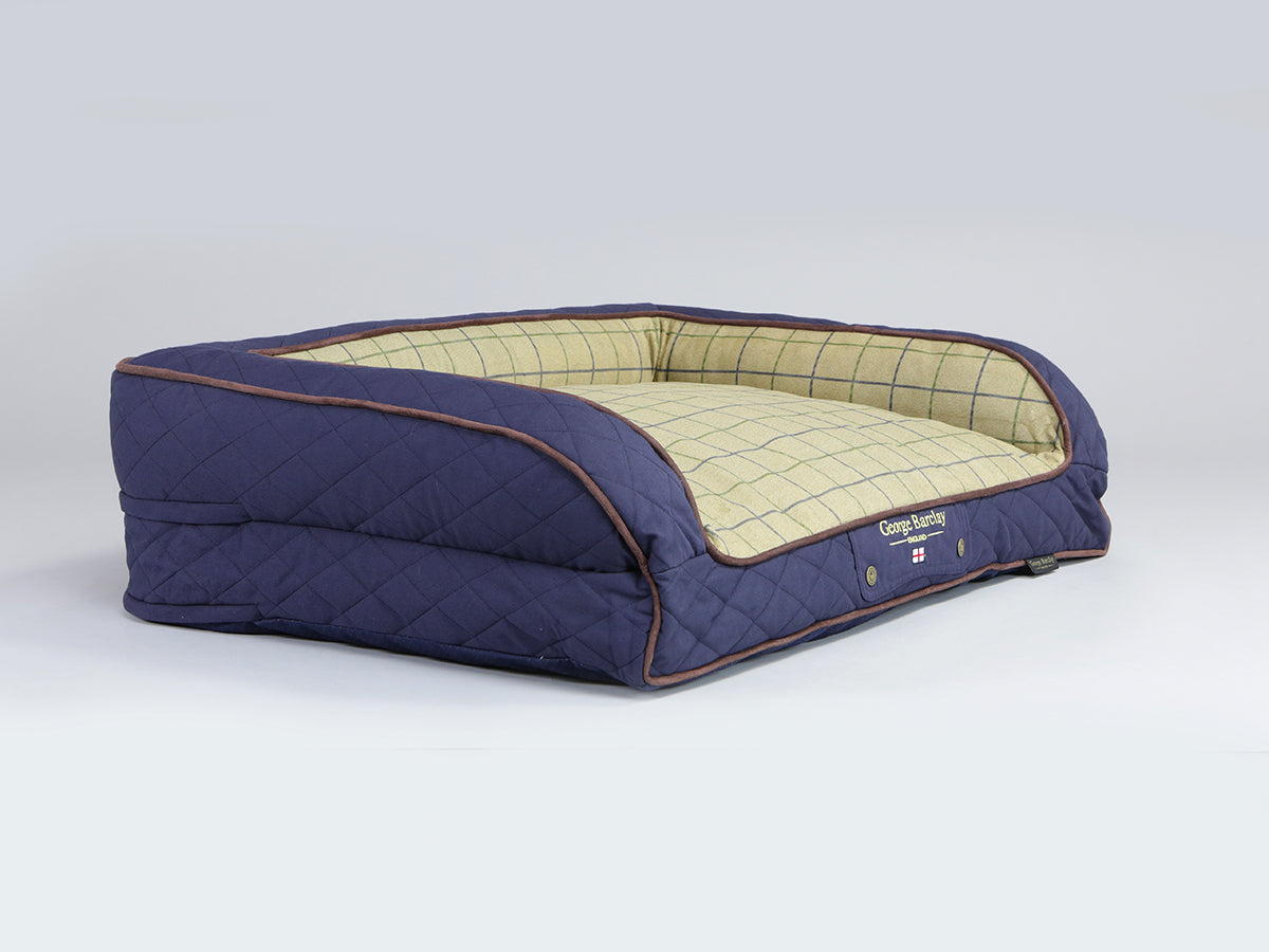 Country Dog Sofa Bed for Medium Dogs Midnight Blue Colour